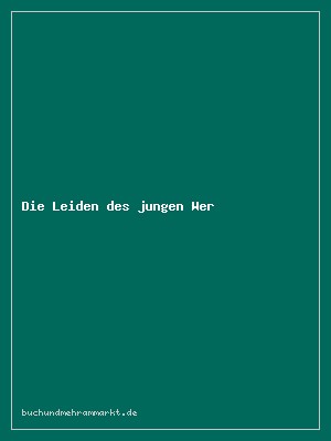 Die Leiden des jungen Werthers – Goethe | Cornelsen Lektüre mit Kommentar