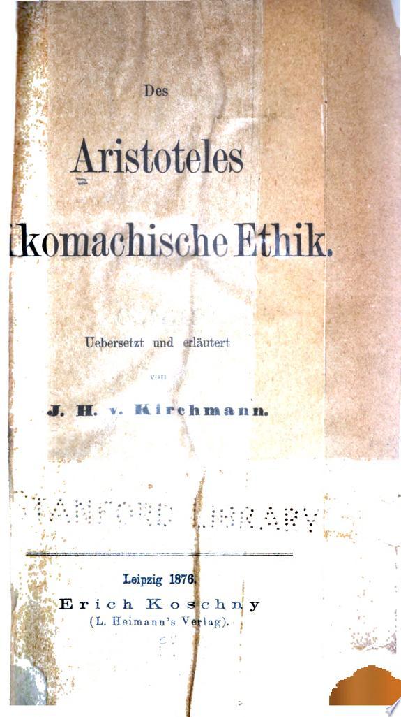 Nikomachische Ethik