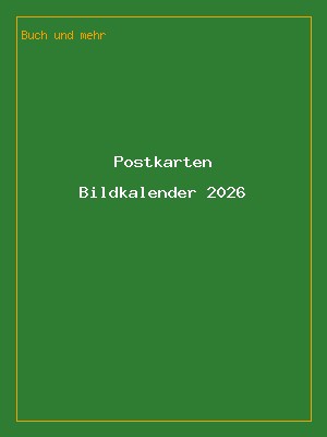 Postkarten Bildkalender 2026