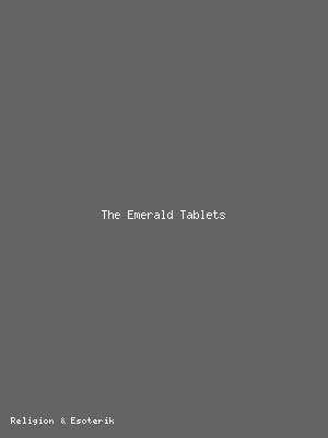The Emerald Tablets