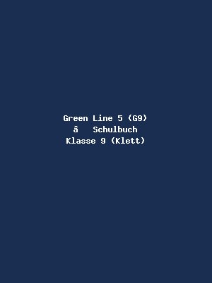 Green Line 5 (G9) – Schulbuch Klasse 9 (Klett)