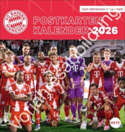 FC Bayern München Postkartenkalender 2027: Monats-Tischkalender zum Aufstellen oder Aufh?ngen mit den Stars des FC Bayern. Ein kleiner Foto-Kalender mit Postkarten zum Versenden an Fans.