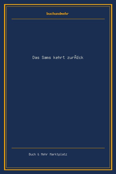 Das Sams kehrt zurück