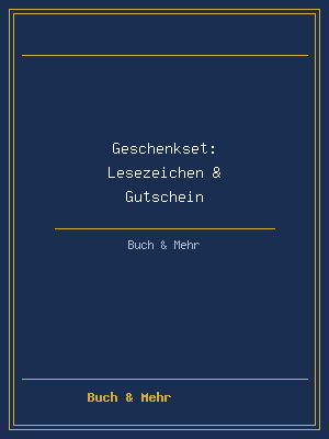Geschenkset: Lesezeichen & Gutschein
