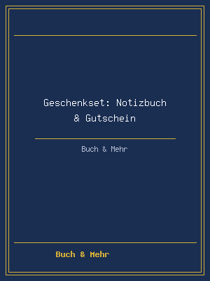 Geschenkset: Notizbuch & Gutschein