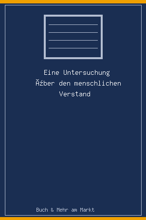Eine Untersuchung über den menschlichen Verstand