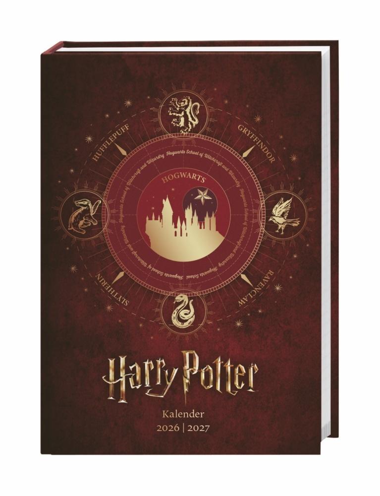 Harry Potter 17-Monats-Kalenderbuch A5 2027 – 17 Monate. Von August 2026 bis Dezember 2027