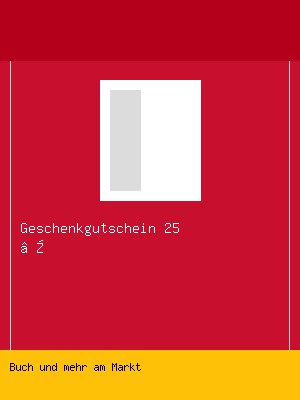 Geschenkgutschein 25 €