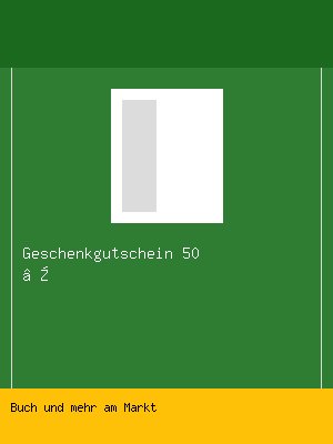 Geschenkgutschein 50 €