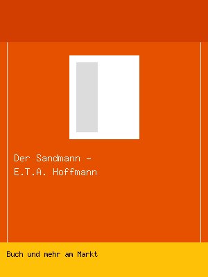 Der Sandmann - E.T.A. Hoffmann