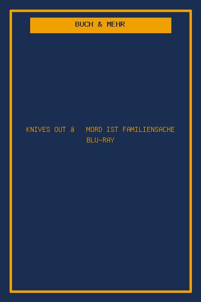 Knives Out – Mord ist Familiensache Blu-ray