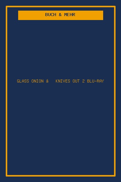 Glass Onion – Knives Out 2 Blu-ray