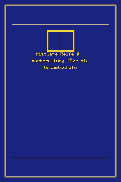Mittlere Reife – Vorbereitung für die Gesamtschule