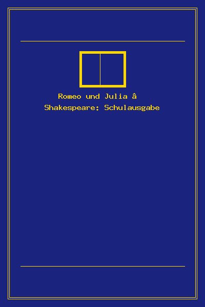 Romeo und Julia – Shakespeare: Schulausgabe