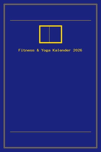 Fitness & Yoga Kalender 2026