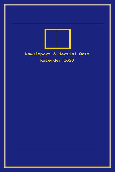 Kampfsport & Martial Arts Kalender 2026